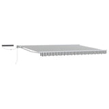 Electric Retractable Awning Anthracite and White 4.5 x 3.5 m 3421871