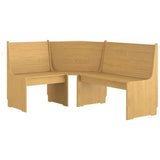 ZNTS Corner Bench REINE 151 cm Honey Brown Solid Wood Pine 327246