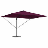 Umbrella with LED Strip Lights Bordeaux Red 352 x 251 x 265 cm 42003333