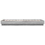 Bed Frame without Mattress with LED Lights Grey Sonoma 90x200 cm 839516