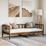 Day Bed without Mattress Honey Brown Solid Wood Pine 90x200cm 806943