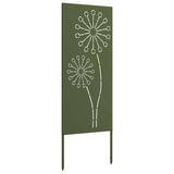 Garden Privacy Screen Olive green 50 x 140 cm Cold-rolled steel 876304
