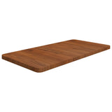 Bathroom Countertop Dark Brown 80x40x2.5cm Treated Solid Wood 343052