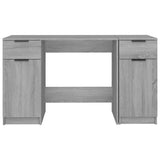 Desk with Side Cabinet Grey Sonoma Engineered Wood 3115914