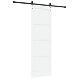 Sliding Door Manual White and black 78 x 232 cm 3333195