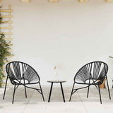 Garden Egg Chair Black Poly Rattan 4009287