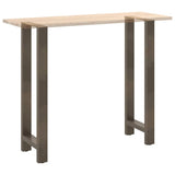 Bar Table Legs Natural Steel 2 pcs 50x cm Steel 4013355