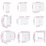 14 Piece Kitchen Cabinet Set Lucca Grey Sonoma Engineered Wood 3314987