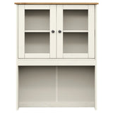 Highboard VIGO White 80x40x176 cm Solid Wood Pine 3200584
