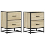 ZNTS Bedside Cabinets 2 pcs Sonoma Oak 40x31x50 cm Engineered Wood 848677