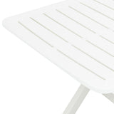 Garden Table White Plastic Medium Foldable Bistro Table 48790