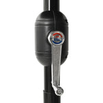 3-Tier Garden Parasol with Aluminium Pole Black 2 m 313858