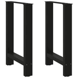 ZNTS Coffee Table Legs Black 2 pcs 60x cm Steel 4013304