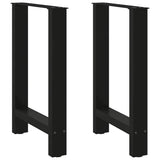 Dining Table Legs Black 2 pcs 50x cm Steel 4013300