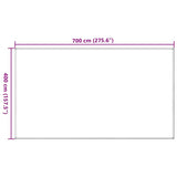 Tent Carpet Anthracite and White 400x700 cm HDPE 310834