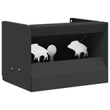Bullet Trap Box Black 29 x 22 x 20 cm Steel 42013597