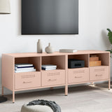 TV Cabinets 2 pcs Pink 68x39x50.5 cm Steel 843045