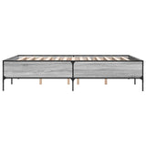 Bed Frame without Mattress Grey Sonoma 140x200 cm 3279800