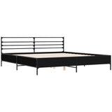 Bed Frame without Mattress Black 200x200 cm 3280062