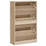 Shoe Cabinet Sonoma Oak 63x24x103 cm Engineered Wood 342551