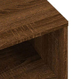 TV Cabinet Brown Oak 120x34x37 cm Engineered Wood 833550