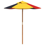 Picnic Table for 6 Kids with Umbrella Hexagon Solid Wood Fir 3281625