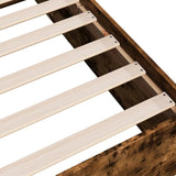 Bed Frame without Mattress Smoked Oak 120x190 cm Small Double 3281046