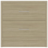 Bedside Cabinets 2 pcs Sonoma Oak 40x30x40 cm Engineered Wood 801042