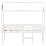High Sleeper Bed without Mattress White 90x200 cm Solid Wood Pine 3282133