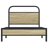 Bed Frame without Mattress 100x190 cm Sonoma Oak Engineered Wood 4100404