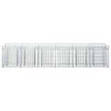Gabion Raised Bed 2 pcs Silver 3422216