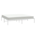 ZNTS Metal Bed Frame without Mattress White 180x200cm 350917