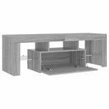 TV Cabinet with LED Lights Grey Sonoma 120x35x40 cm 815667