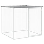 Chicken Cage with Roof Light Grey 803x98x90 cm Galvanised Steel 3189047