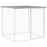 Chicken Cage with Roof Light Grey 603x98x90 cm Galvanised Steel 3189046