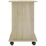 Computer Desk Sonoma Oak 80x50x75 cm Engineered Wood 802897