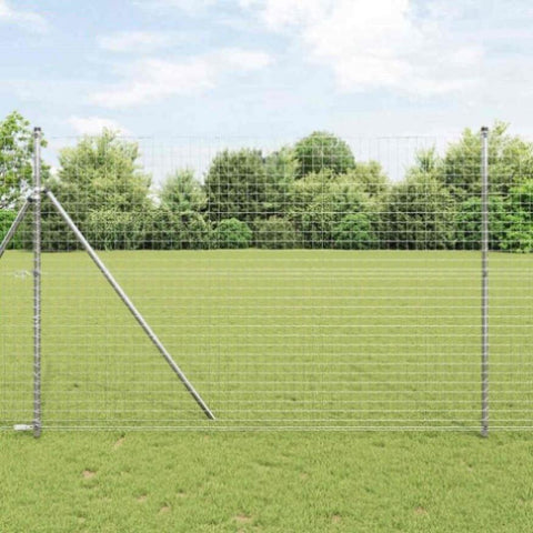 Fence Post Other 52 pcs Silver 3.2 x 3.2 x 200 cm Steel 3350160