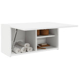 Bathroom Wall Cabinet White 60x25x30 cm Engineered Wood 860058