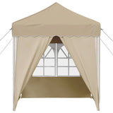 Pop-up Party Tent 195 x 195 x 245 cm Cream Oxford Fabric 42019735