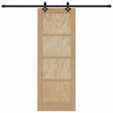 Sliding Door ORKDAL Brown 73.5 x 198.5 cm Solid Pine Wood 3333634
