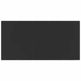 7 Piece Garden Dining Set Black Poly Rattan 3157871