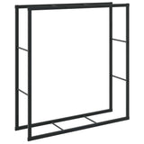 Firewood Rack Black 110x30x116 cm Steel 4018467