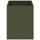 Garden Planter Olive Green 32 x 32 x 40 cm Cold-rolled Steel 876346