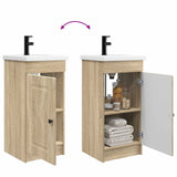 Bathroom Vanity with Sink Sonoma Oak 42 x 40 x 84.5 cm 889996