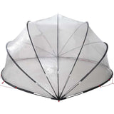 Pool Dome Folding Manual Transparent 430 x 430 x 210 cm PVC 42001114