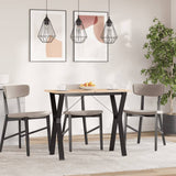 ZNTS Dining Table Legs Y-Frame 80x40x73 cm Steel 357933