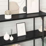 Console Table Black Oak 150 x 29 x 75 cm 882219