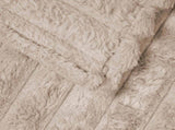 Throw Blankets 6 pcs Beige 240 x 220 cm Fleece 42016867