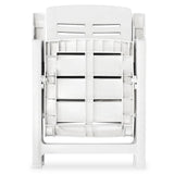 3 Piece Garden Dining Set White Polypropylene 3120463