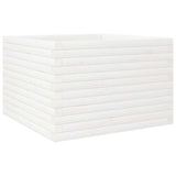 Garden Planter White 70x70x46 cm Solid Wood Pine 3282415